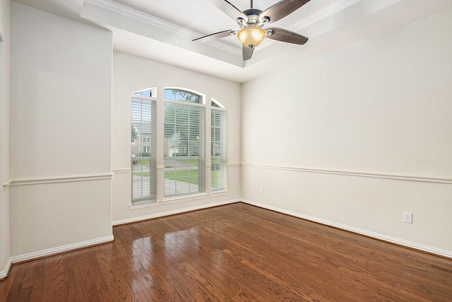 24006 Northshire Ln, Katy, TX 77494 - unfurnished room with wood finished floors and ceiling fan