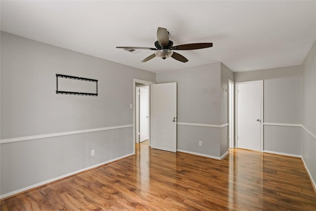8214 Camborne Ln, Houston, TX 77070 - unfurnished bedroom featuring wood finished floors and a ceiling fan