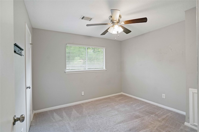 8214 Camborne Ln, Houston, TX 77070 - spare room featuring ceiling fan and light carpet