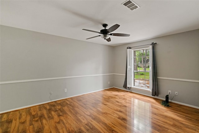 8214 Camborne Ln, Houston, TX 77070 - empty room featuring wood finished floors and a ceiling fan