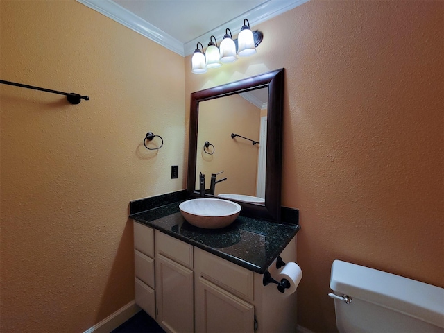 2111 Welch St Unit B109, Houston, TX 77019 - bathroom with vanity and ornamental molding