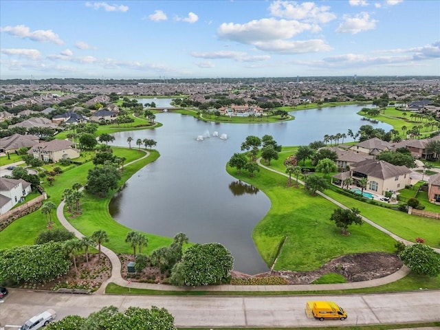 2424 Santiago Ln, League City, TX 77573 - aerial view of residential area with a large body of water