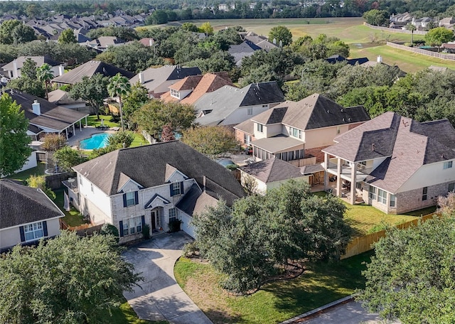 6027 Stone Trail Ln, Spring, TX 77379 - aerial view of residential area