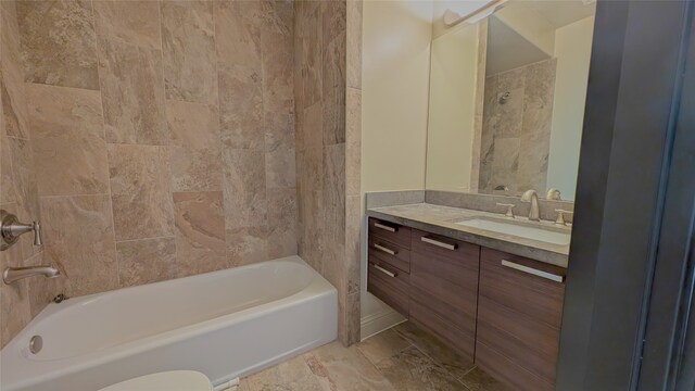 1844 Colquitt St, Houston, TX 77098 - full bathroom with vanity and shower / tub combination