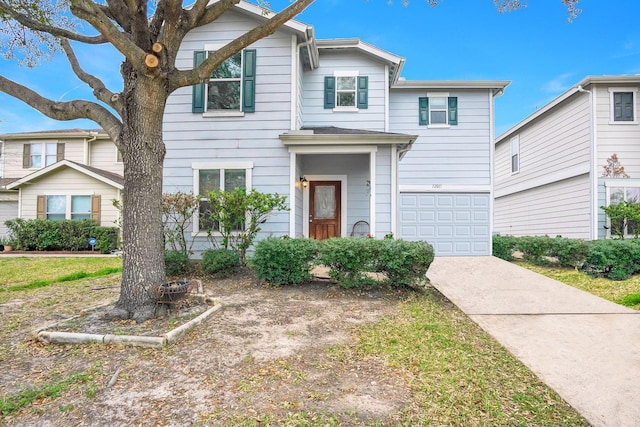 12015 Audubon Hill Ct, Houston, TX 77038 - traditional home with concrete driveway and a garage