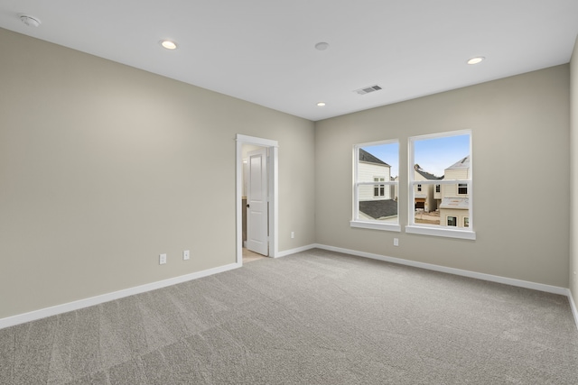 416 Stonework Landing Ln, Houston, TX 77076 - carpeted empty room with baseboards and recessed lighting