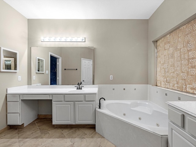 247 Private Road 635, Dayton, TX 77535 - full bathroom with vanity and a whirlpool tub