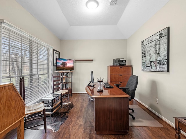 247 Private Road 635, Dayton, TX 77535 - office space featuring dark wood-style flooring