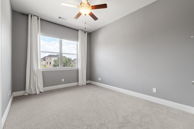 7714 S Fall Run Xing, Houston, TX 77055 - carpeted spare room featuring ceiling fan and baseboards
