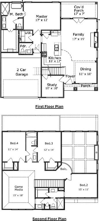 7714 S Fall Run Xing, Houston, TX 77055 - view of home floor plan