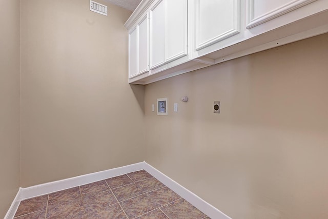 6102 Walkers Park Dr, Sugar Land, TX 77479 - washroom with electric dryer hookup, cabinet space, and hookup for a gas dryer