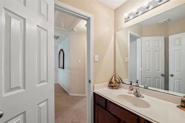 3318 Legends Mist Dr, Spring, TX 77386 - bathroom featuring vanity and baseboards
