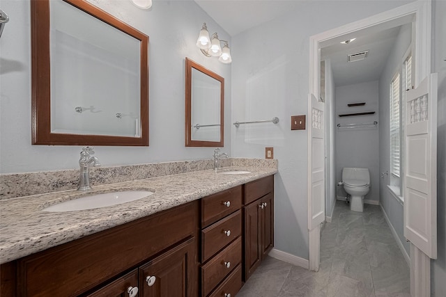 15511 Glenwood Park Dr, Houston, TX 77095 - full bath featuring double vanity and toilet