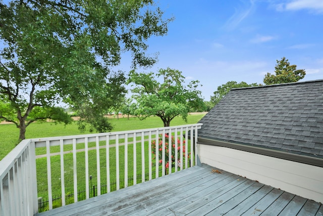 7310 Blenheim Palace Ln, Houston, TX 77095 - wooden deck featuring a yard