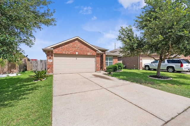 20930 Morgan Knoll Ln, Katy, TX 77449 - view of front of home with brick siding, a garage, and driveway