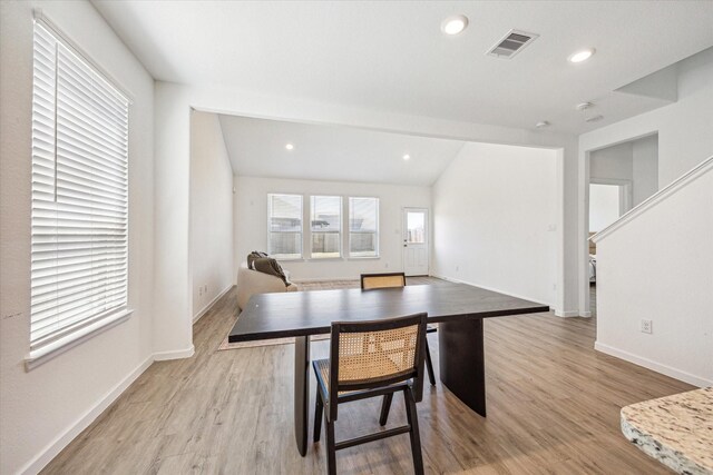 7227 Songlark Landing Ct, Katy, TX 77493 - dining room featuring light wood-style floors and recessed lighting