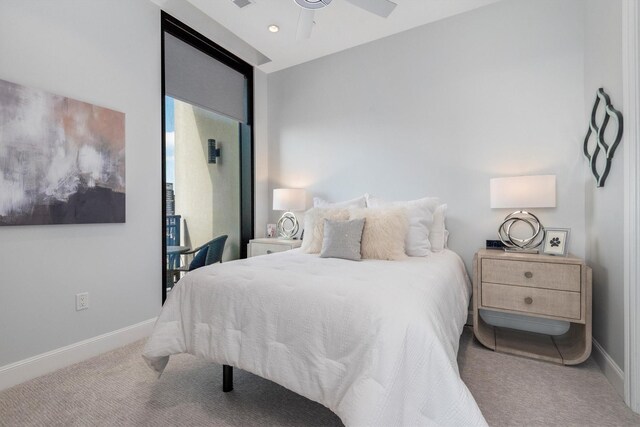 1211 Caroline St Unit 1504, Houston, TX 77002 - bedroom featuring carpet flooring and ceiling fan