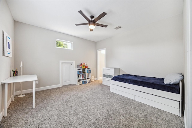 6730 Knox St Unit A, Houston, TX 77091 - carpeted bedroom featuring ceiling fan and baseboards