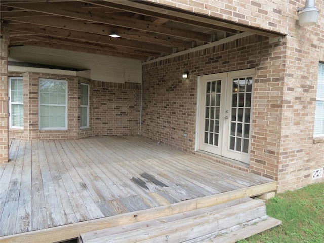 11918 Sagedowne Ln, Houston, TX 77089 - deck with french doors