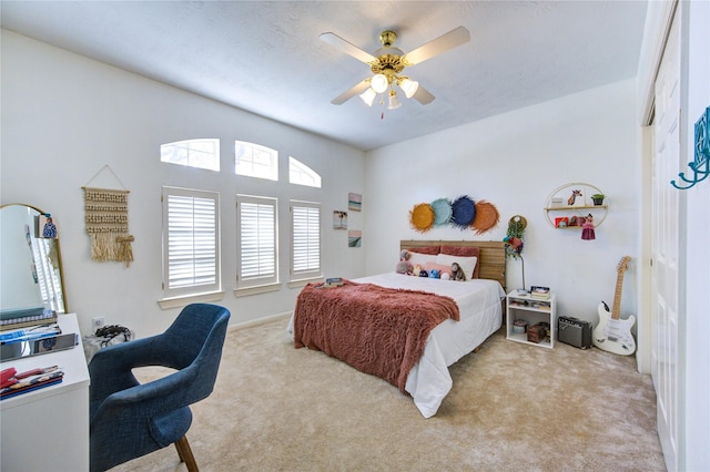 23742 Indian Hills Way, Katy, TX 77494 - carpeted bedroom featuring a ceiling fan