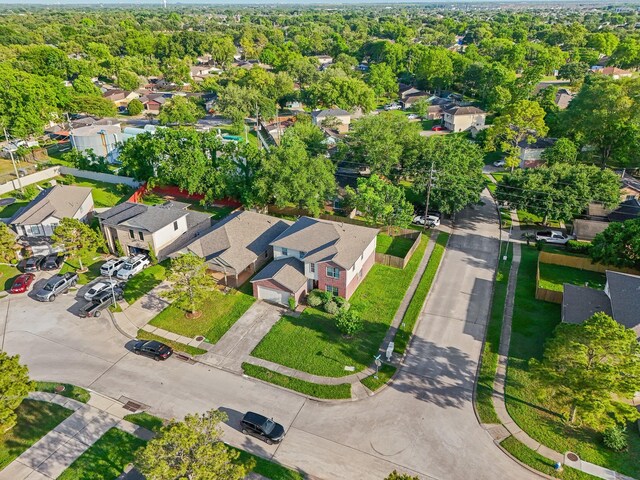 16815 Watering Oaks Ln, Houston, TX 77083 - aerial view of property and surrounding area with nearby suburban area