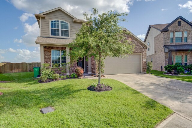 3502 Singing Flower Ln, Richmond, TX 77406 - traditional home featuring brick siding, concrete driveway, and a garage