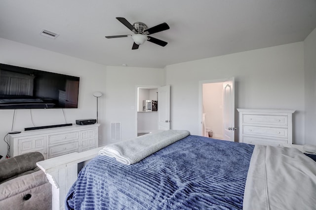 3502 Singing Flower Ln, Richmond, TX 77406 - bedroom with ensuite bathroom and ceiling fan