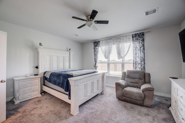 3502 Singing Flower Ln, Richmond, TX 77406 - bedroom with light colored carpet and ceiling fan
