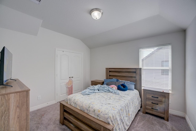 3502 Singing Flower Ln, Richmond, TX 77406 - carpeted bedroom with lofted ceiling and a closet