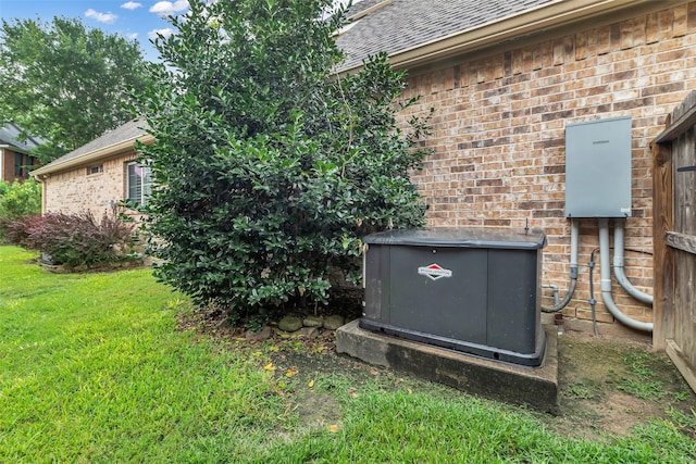 5523 Darschelle Dr, Houston, TX 77069 - exterior view of brick siding, roof with shingles, and gutters