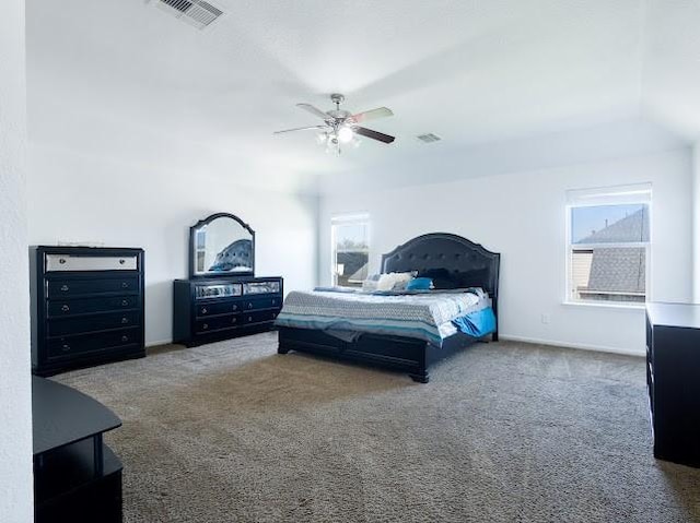 14110 Long Meadow Dr, Houston, TX 77047 - bedroom featuring carpet flooring and a ceiling fan