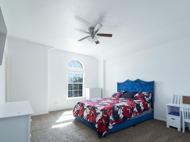 14110 Long Meadow Dr, Houston, TX 77047 - carpeted bedroom featuring baseboards and a ceiling fan