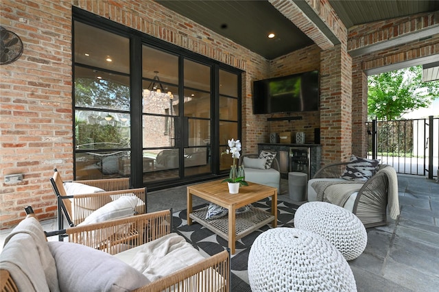3028 Locke Ln, Houston, TX 77019 - view of patio with an outdoor hangout area