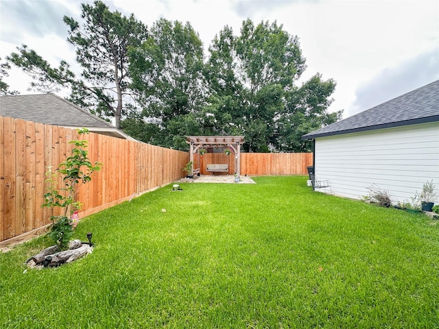 7902 Granite Ridge Ln, Houston, TX 77095 - fenced backyard with a pergola