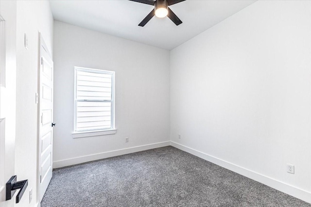 9804-9808 Pelsey St, Houston, TX 77029 - unfurnished room featuring dark colored carpet and ceiling fan
