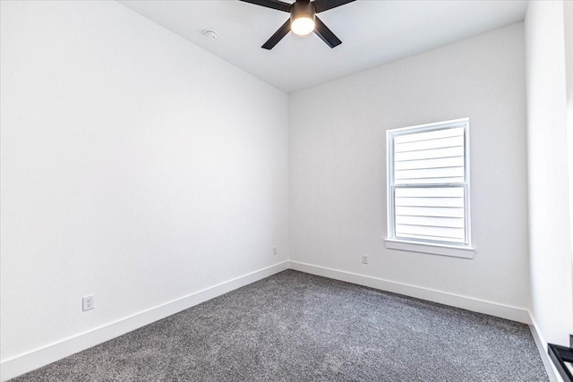 9804-9808 Pelsey St, Houston, TX 77029 - unfurnished room with dark colored carpet and ceiling fan