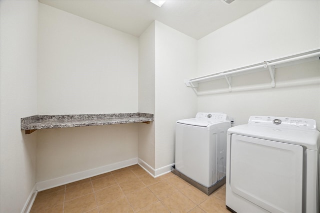 29513 Salem Fields Dr, Spring, TX 77386 - laundry area with washing machine and dryer, an office area, and light tile patterned floors