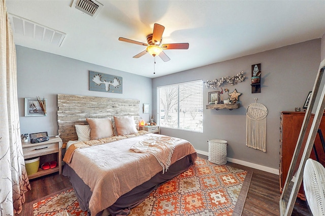 3114 Whetrock Ln, Sugar Land, TX 77479 - bedroom with wood finished floors and a ceiling fan