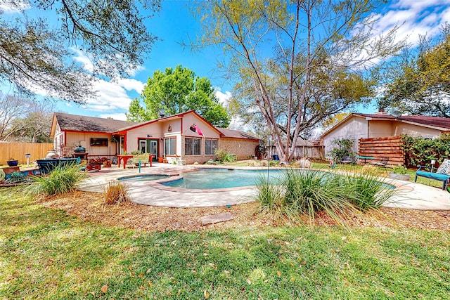 3114 Whetrock Ln, Sugar Land, TX 77479 - view of pool with a patio area and a pool with connected hot tub