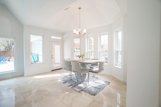 23410 Wellington Court Blvd, Spring, TX 77389 - dining space featuring a chandelier and baseboards