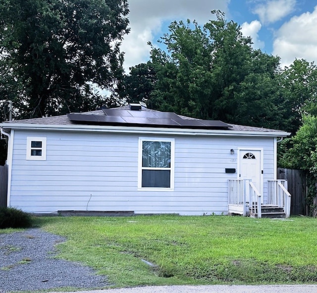 4137 Galesburg St, Houston, TX 77051 - view of home's exterior with solar panels