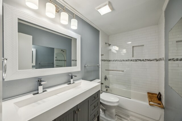 2014 Spillers Ln, Houston, TX 77043 - bathroom with vanity and  shower combination