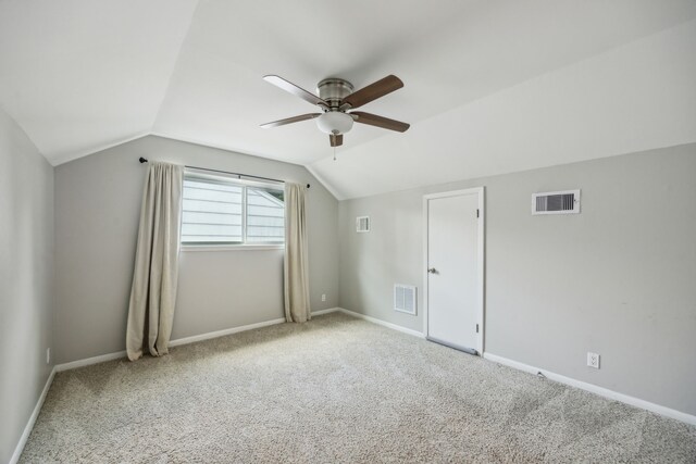 2014 Spillers Ln, Houston, TX 77043 - bonus room with ceiling fan, vaulted ceiling, and carpet