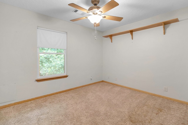 123 Sea Gull Dr, Livingston, TX 77351 - carpeted empty room with ceiling fan and baseboards