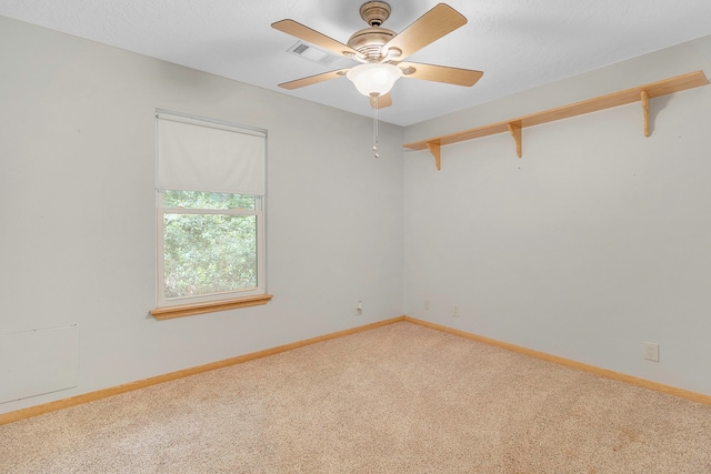 123 Sea Gull Dr, Livingston, TX 77351 - unfurnished room featuring carpet floors and a ceiling fan