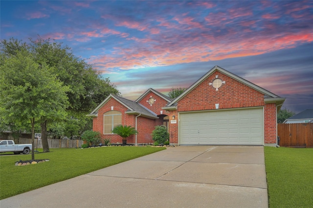 6318 Crystal Forest Trl, Katy, TX 77493 - view of front facade with driveway, brick siding, and an attached garage