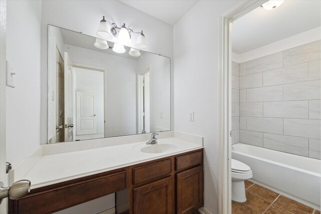 26314 Planters Heath, Katy, TX 77494 - bathroom with vanity, tile patterned floors, and bathing tub / shower combination