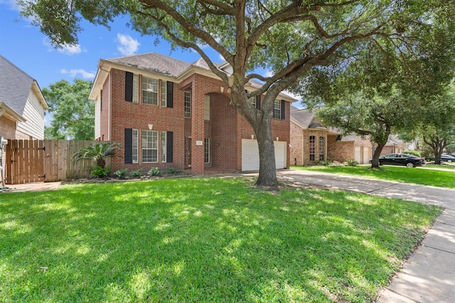 21519 San Marino Dr, Katy, TX 77450 - view of front of house with brick siding, driveway, and a garage