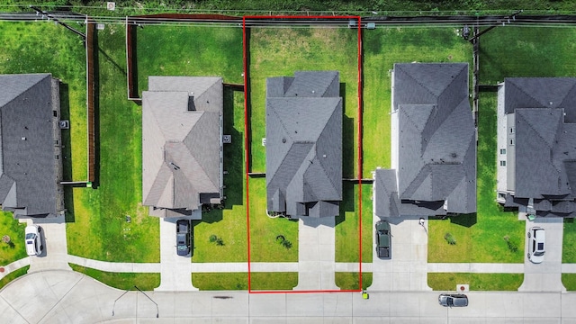 3334 Fogmist Dr, Rosenberg, TX 77471 - aerial view of residential area with property parcel outlined