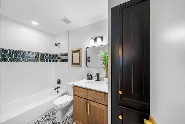 10370 Longmont Dr, Houston, TX 77042 - bathroom with vanity,  shower combination, and tile patterned floors